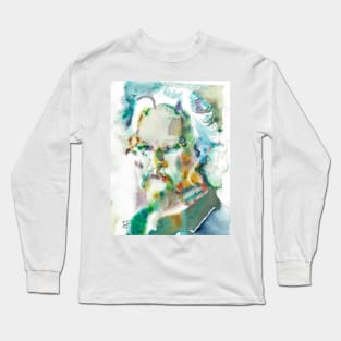 MARK TWAIN watercolor portrait .3 Long Sleeve T-Shirt